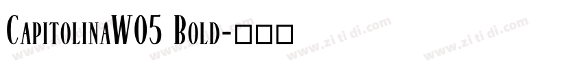 CapitolinaW05 Bold字体转换